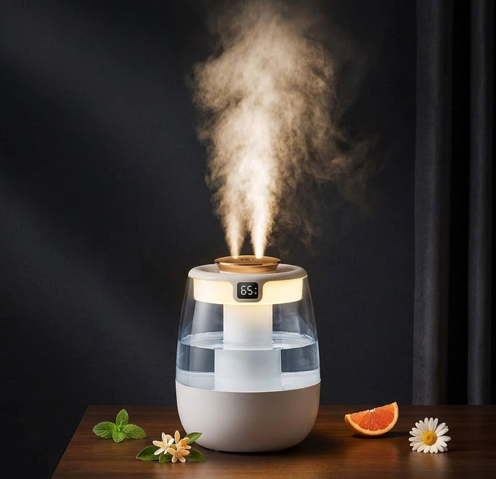 Humidificador de Vapor Frío 1,3 L con Doble Salida