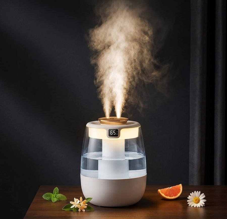 Hasta 280 ml/h de vapor frío para el aire seco de casa.