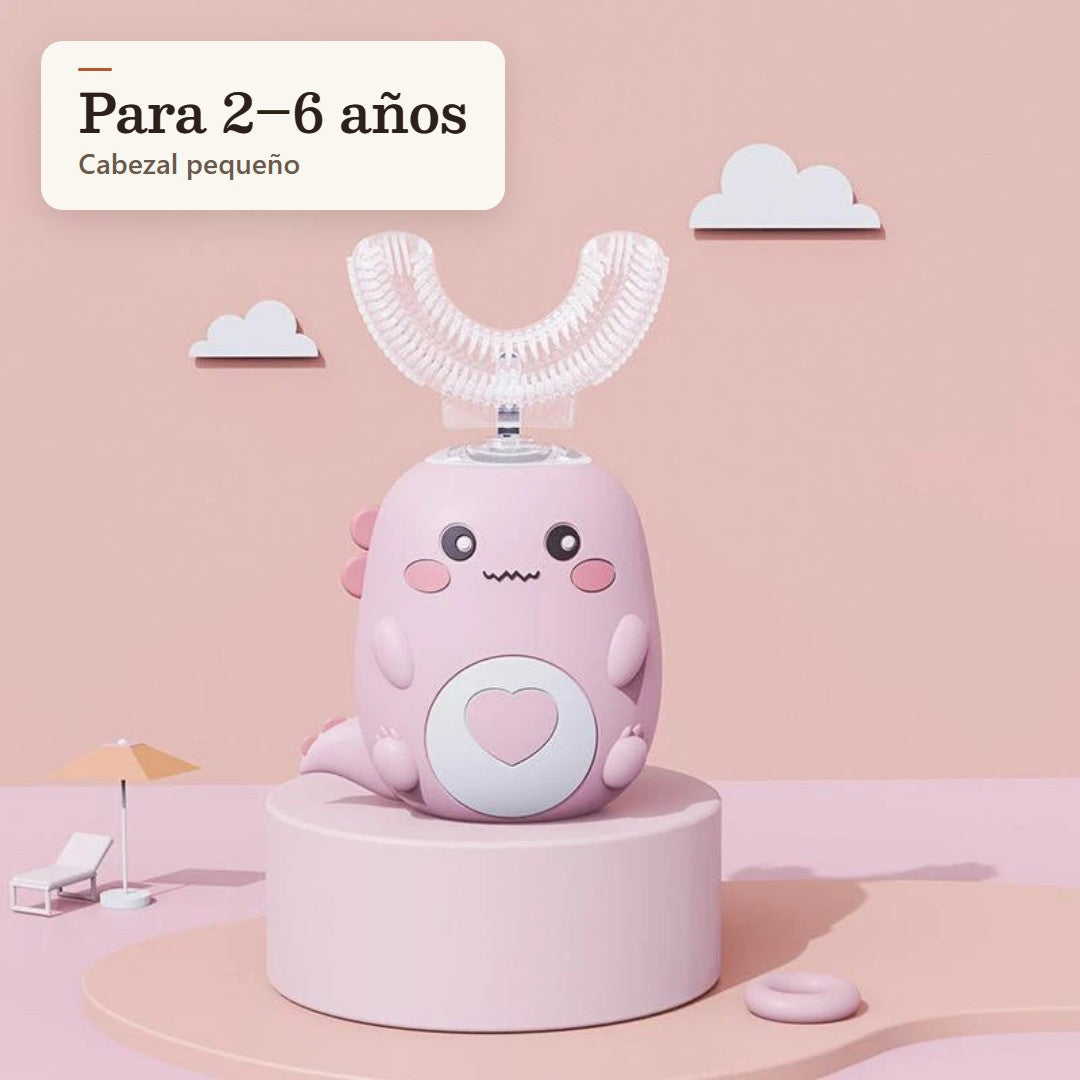 Cepillo infantil en U rosa, modelo de 2 a 6 años – 2-6 años rosa
