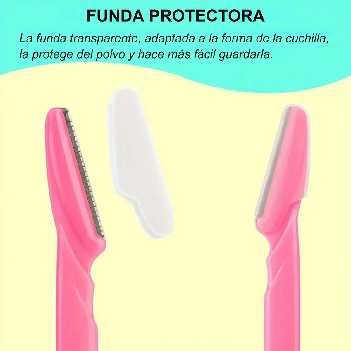 Funda protectora transparente de la maquinilla