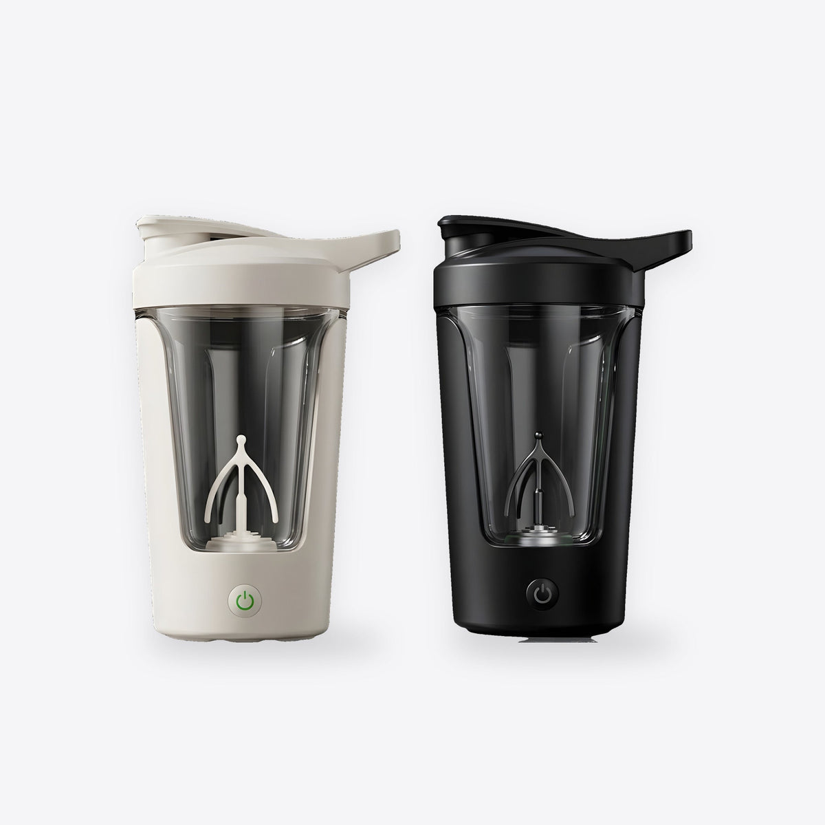 Shaker eléctrico de 450 ml en blanco y en negro