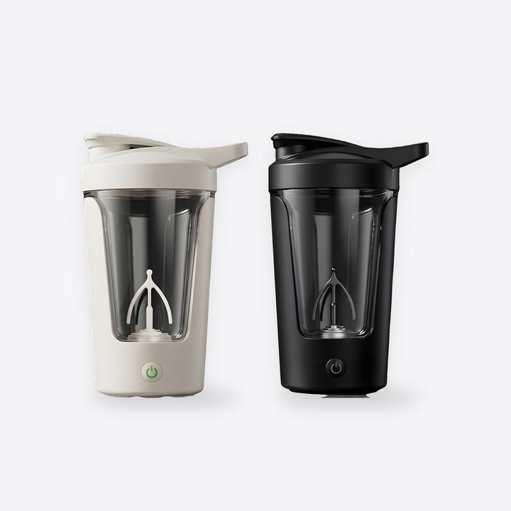 Shaker eléctrico de 450 ml en blanco y en negro